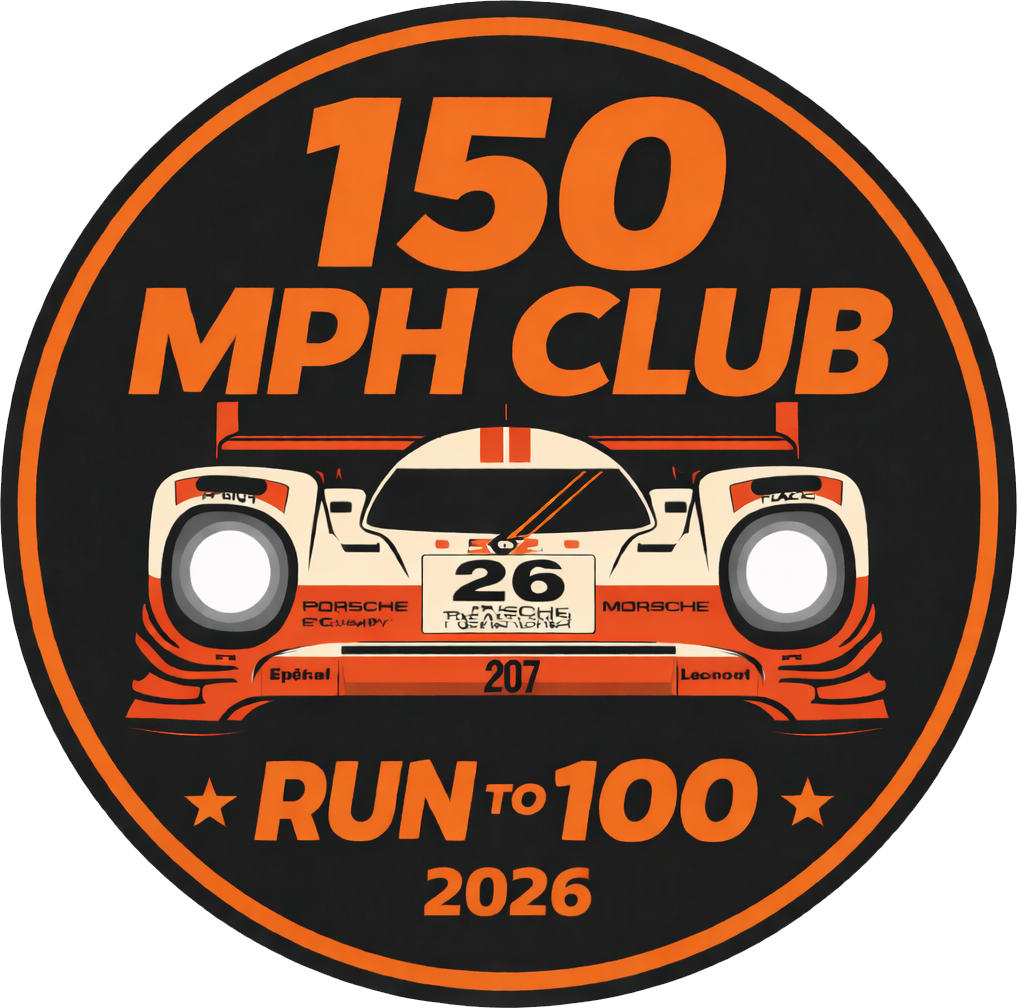 2026 Run to 100 150MPH Club