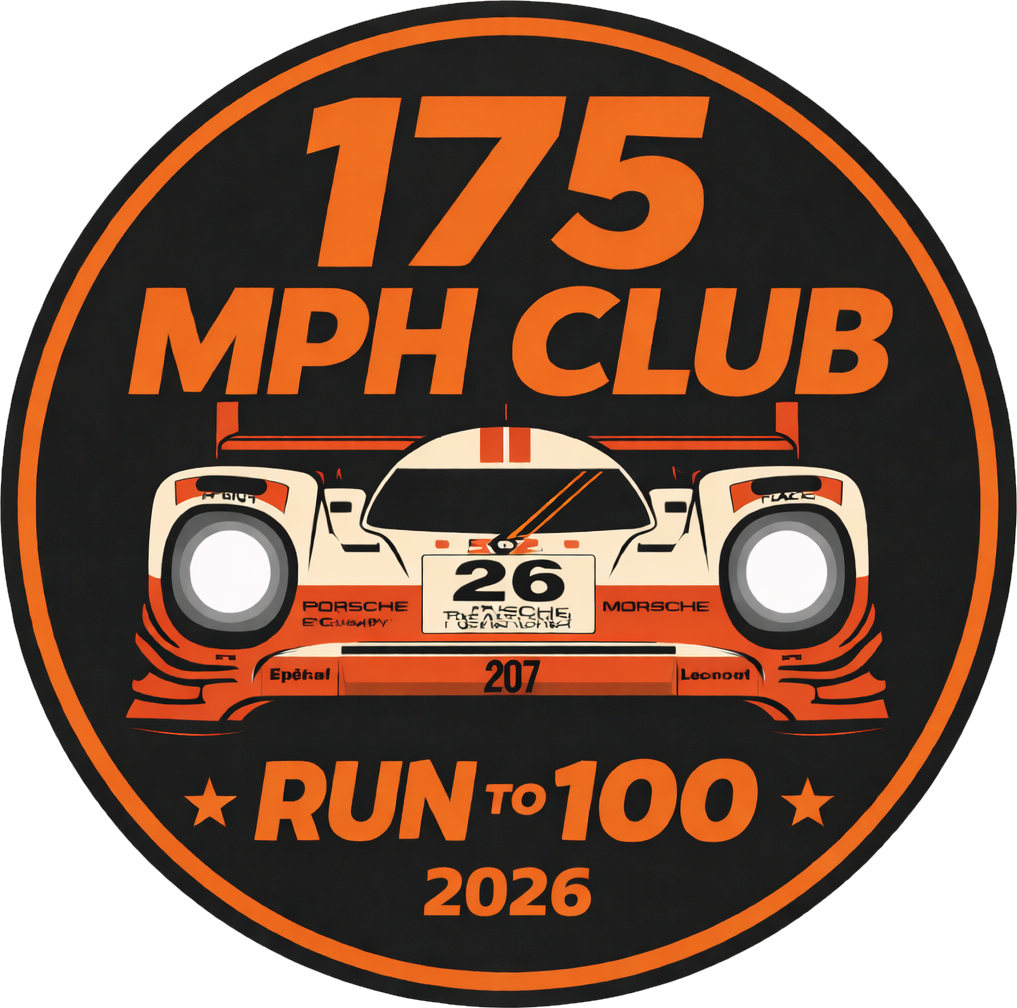 2026 Run to 100 175MPH Club